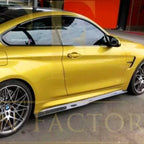 PSM Style Carbon Fibre Side Skirts  Extension for BMW F80 M3 14-20