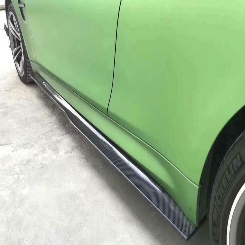 PSM Style Carbon Fibre Side Skirts  Extension for BMW F80 M3 14-20