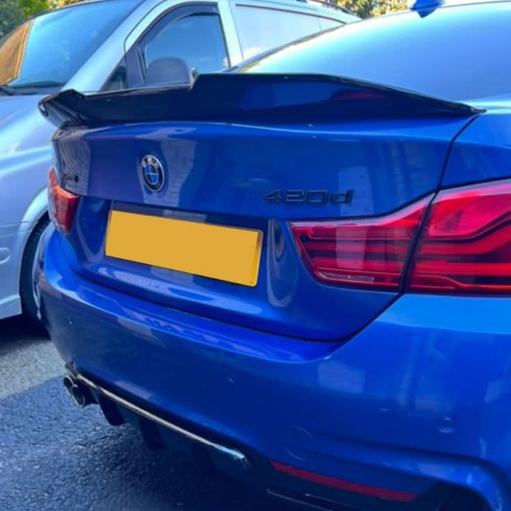 PSM Style Gloss Black Boot Spoiler for BMW 4 Series F33 Convertible inc F83 M4 14-20
