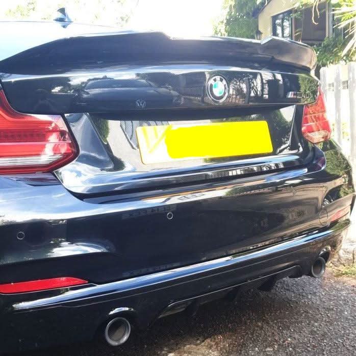 PSM Style Gloss Black Boot Spoiler for BMW F22 2 Series F87 M2 14-20