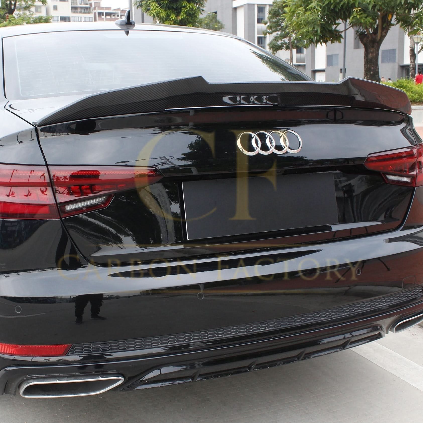 PSM Style Pre-Preg Carbon Fibre Boot Spoiler for Audi A4 S4 B9 16-22