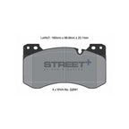 Pagid Street+ Front Brake Pads For BMW G8X M Vehicles (G87 M2, G80 M3 & G82 M4)