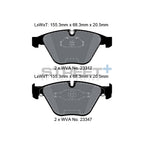 Pagid Street+ Front Brake Pads For BMW E90, E92 & E93 M3