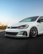 VW GOLF GTI GTD MK7.5 EVO-1 GLOSS BLACK FRONT SPLITTER BY ZAERO (2017-2020)