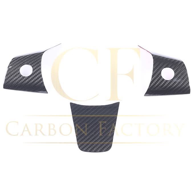 Pre-Preg Carbon Fibre Steering Wheel Trims for Tesla Model 3 & Model Y 17-23