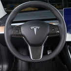 Pre-Preg Carbon Fibre Steering Wheel Trims for Tesla Model 3 & Model Y 17-23