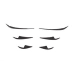 Pre-Preg Carbon Front Canards 6 Pieces Set for Tesla Model 3 16-23