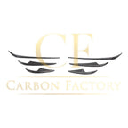 Pre-Preg Carbon Front Canards 6 Pieces Set for Tesla Model 3 16-23