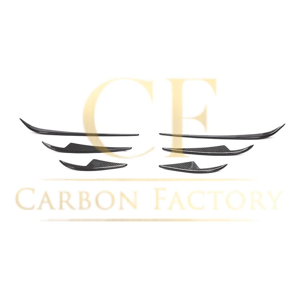 Pre-Preg Carbon Front Canards 6 Pieces Set for Tesla Model 3 16-23