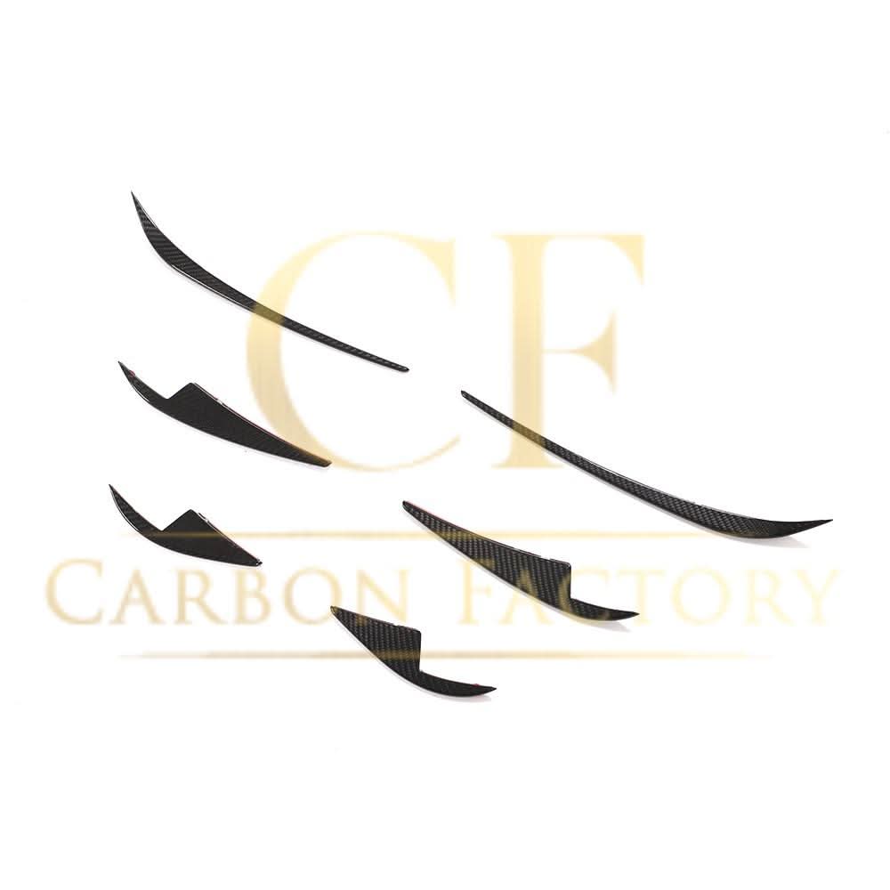 Pre-Preg Carbon Front Canards 6 Pieces Set for Tesla Model 3 16-23