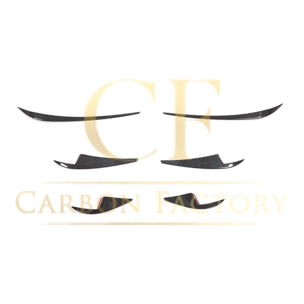 Pre-Preg Carbon Front Canards 6 Pieces Set for Tesla Model 3 16-23
