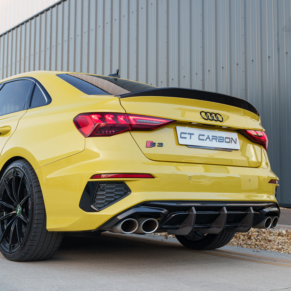 Rs3 Python Yellow Rear Audi A3/S3/RS3 8y 2022+ Saloon Carbon Fibre Rear Spoiler – Mod Central