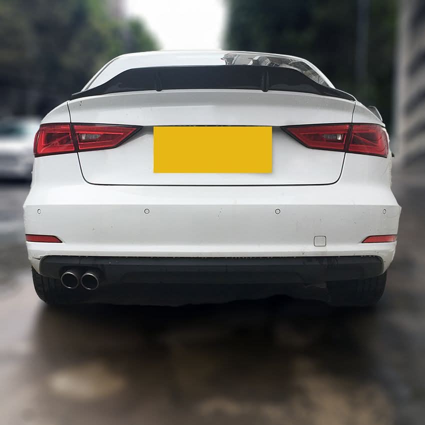 R Style Carbon Fibre Boot Spoiler for Audi A3 S3 RS3 Saloon 13-20