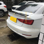 R Style Carbon Fibre Boot Spoiler for Audi A3 S3 RS3 Saloon 13-20