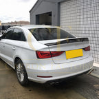 R Style Carbon Fibre Boot Spoiler for Audi A3 S3 RS3 Saloon 13-20