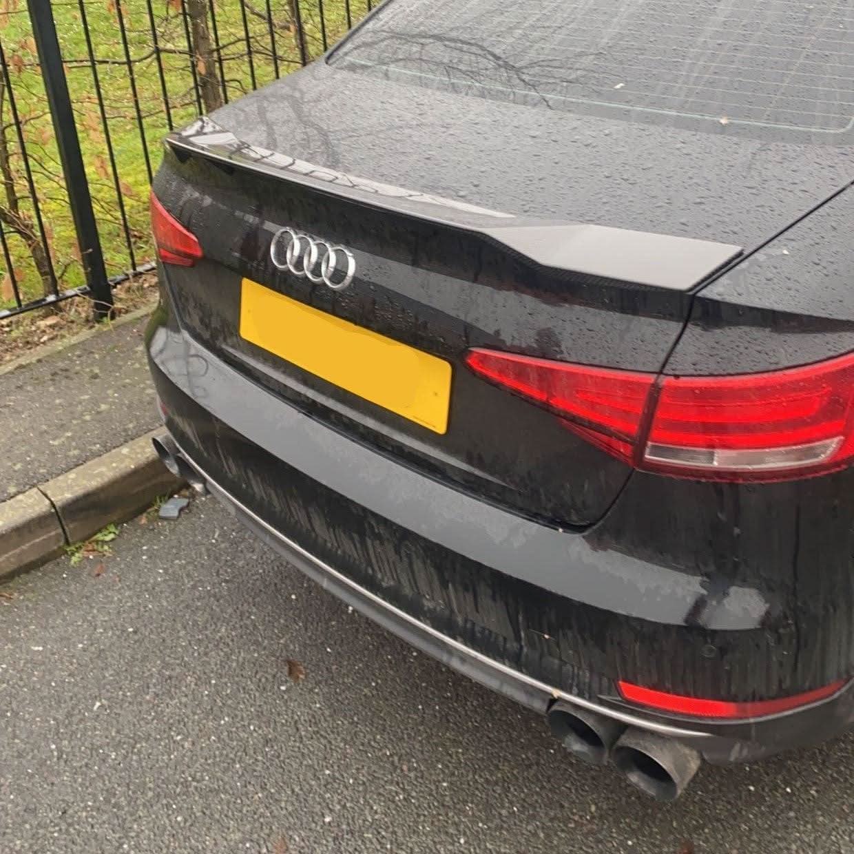 R Style Carbon Fibre Boot Spoiler for Audi A4 S4 B9 16-22