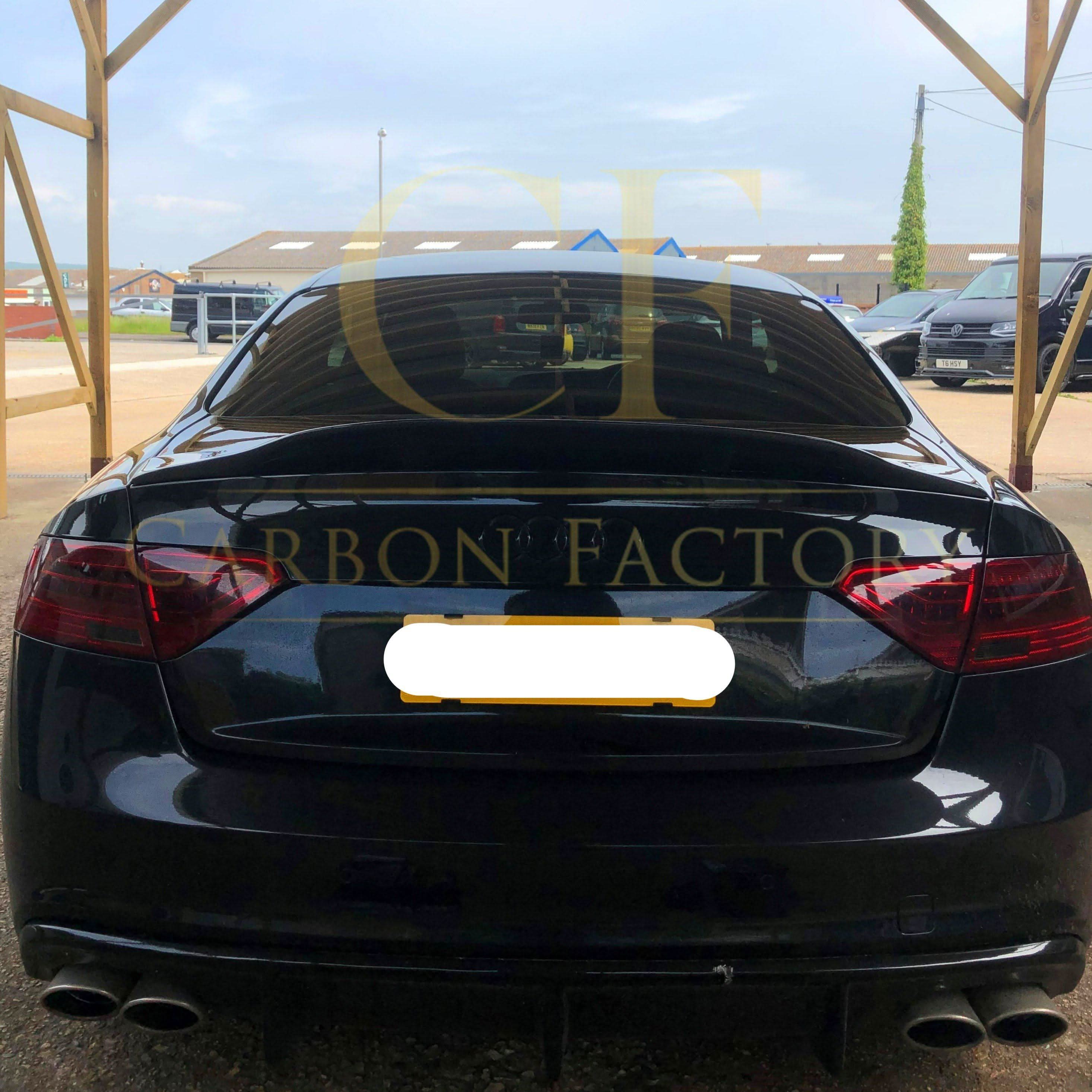 R Style Carbon Fibre Boot Spoiler for Audi B8 B8.5 A5 4 Door 07-16