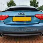 R Style Carbon Fibre Boot Spoiler for Audi B8 B8.5 A5 4 Door 07-16