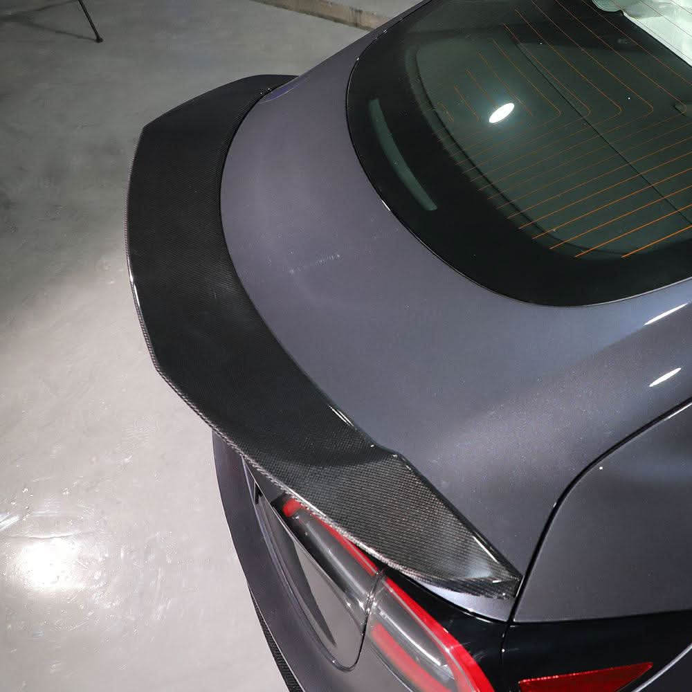 R Style Carbon Fibre Boot Spoiler for Tesla Model 3 16-23