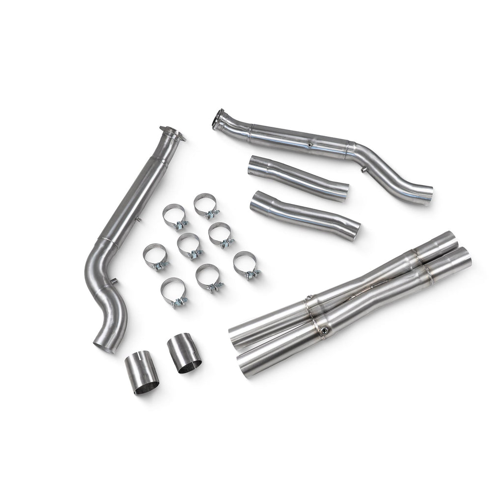 R44 BMW G90 & G99 M5 Exhaust Midpipe & Carbon Fibre Tailpipe Package