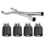 R44 BMW G90 & G99 M5 Exhaust Midpipe & Carbon Fibre Tailpipe Package