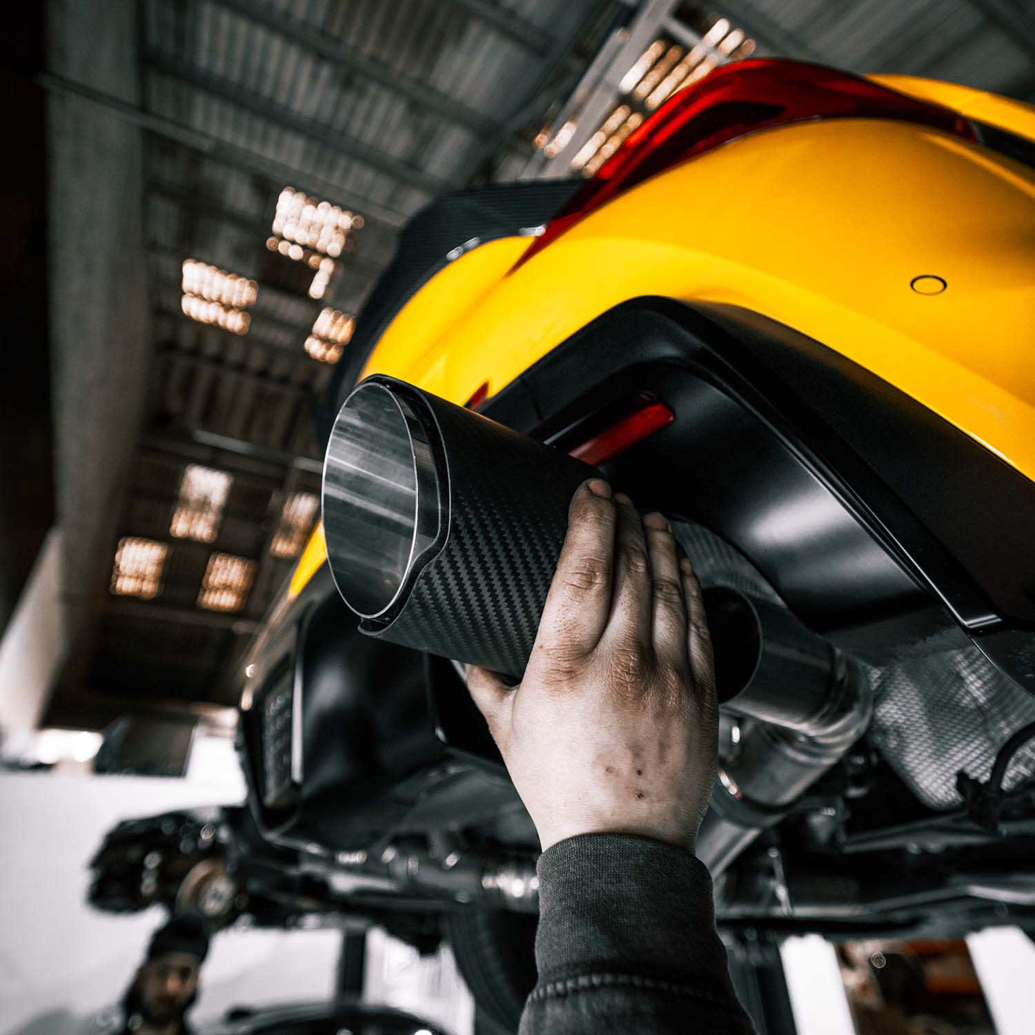 R44 Toyota Supra A90 Titanium Exhaust Cat-Back System with Carbon tips