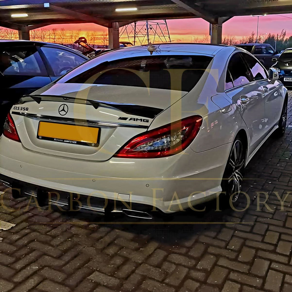 REN Style Carbon Fibre Boot Spoiler for Mercedes Benz C218 CLS 14-18