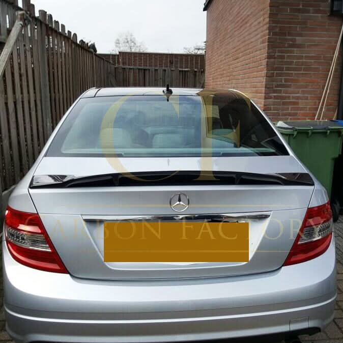 REN Style Carbon Fibre Boot Spoiler for Mercedes Benz W204 C Class 07-14