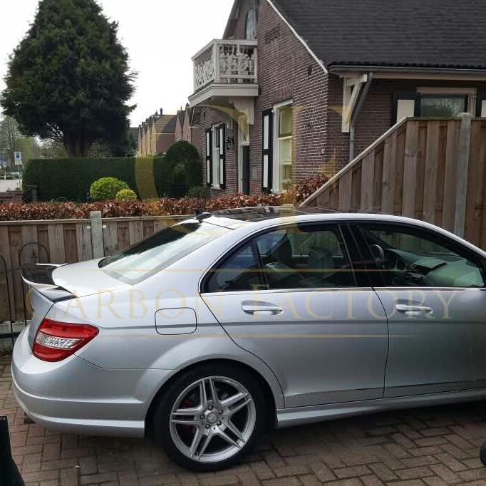 REN Style Carbon Fibre Boot Spoiler for Mercedes Benz W204 C Class 07-14