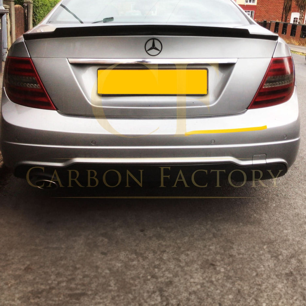 REN Style Carbon Fibre Boot Spoiler for Mercedes Benz W204 C Class 07-14