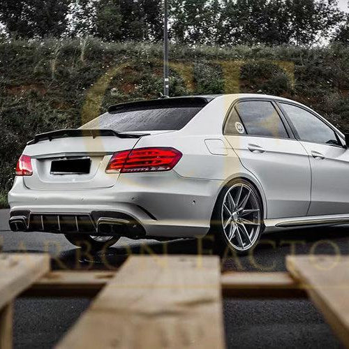 REN Style Carbon Fibre Boot Spoiler for Mercedes Benz W212 E Class Saloon 10-17