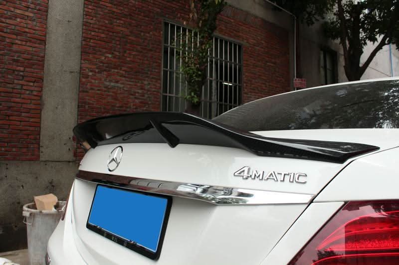 REN Style Carbon Fibre Boot Spoiler for Mercedes Benz W213 E Class Saloon 16-23