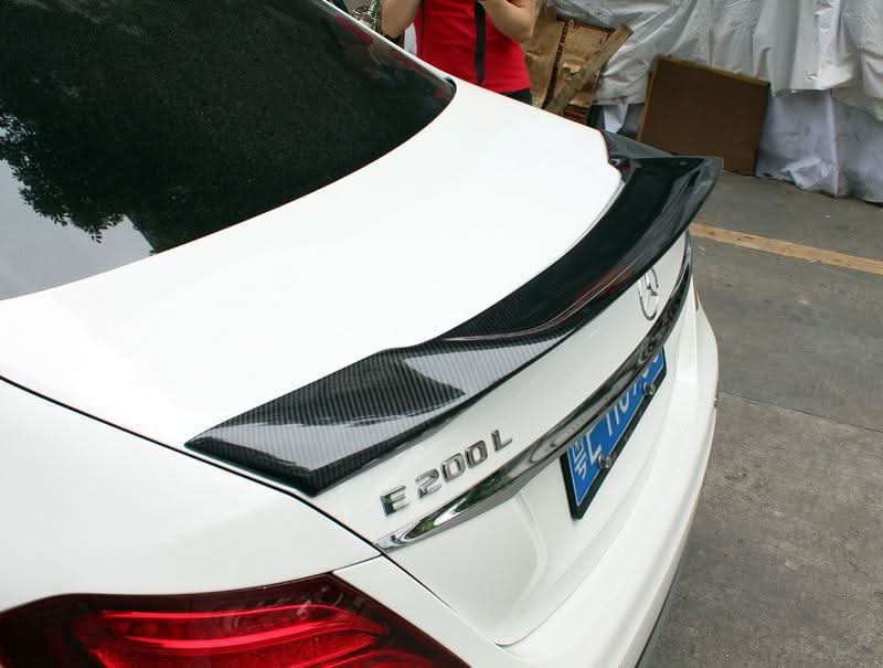 REN Style Carbon Fibre Boot Spoiler for Mercedes Benz W213 E Class Saloon 16-23
