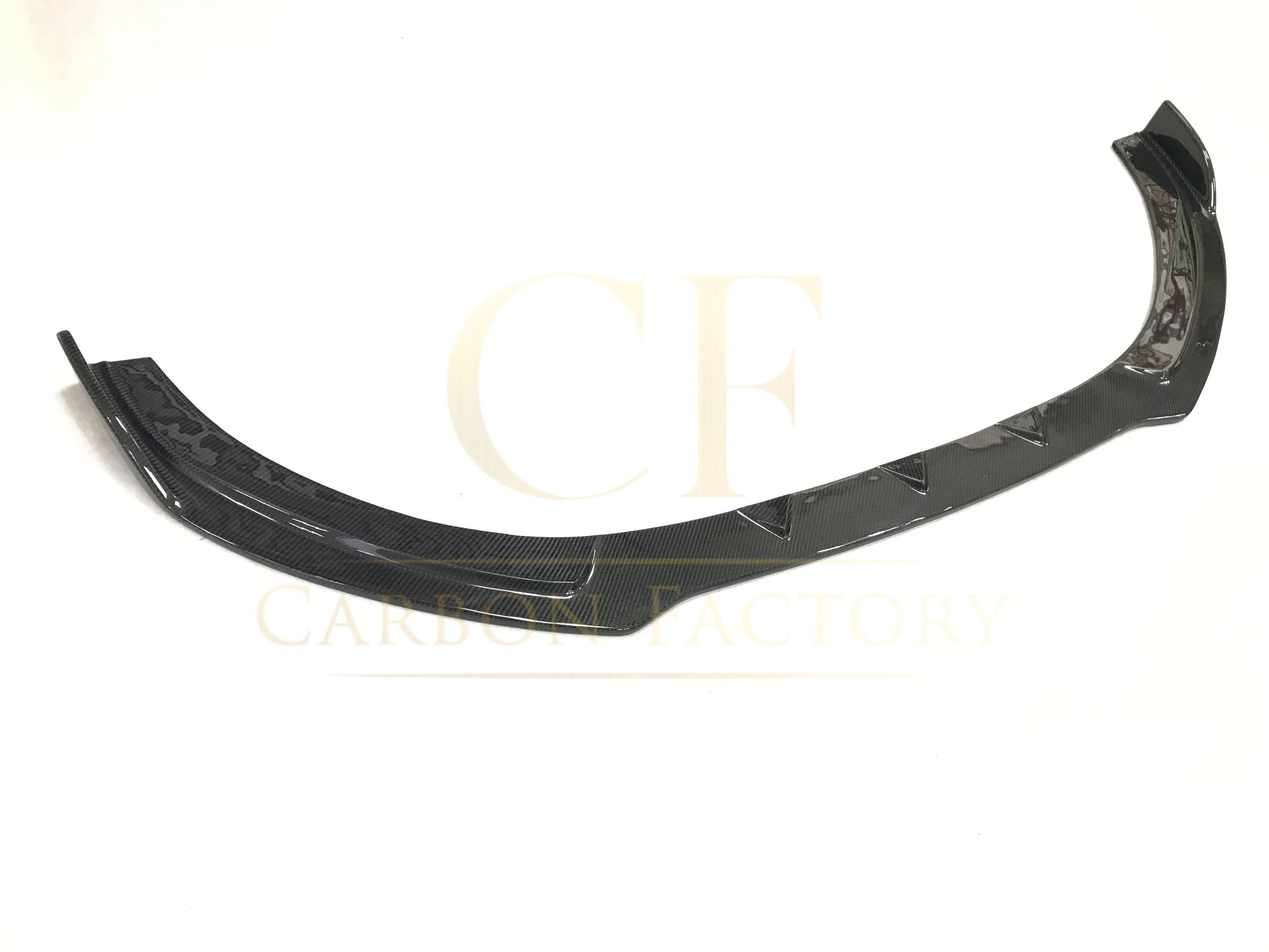 RS Style Carbon Fibre Front Splitter for Audi A3 Saloon Non S Line 16-19