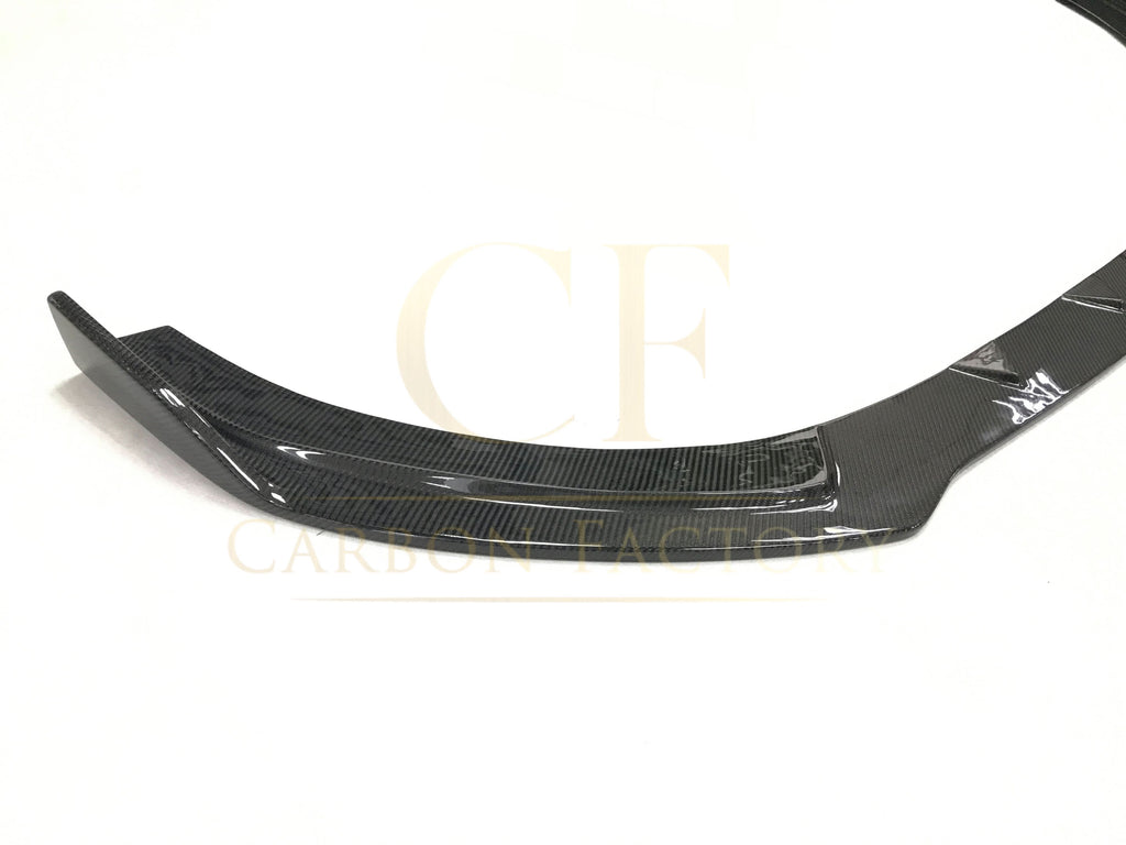 RS Style Carbon Fibre Front Splitter for Audi A3 Saloon Non S Line 16-19