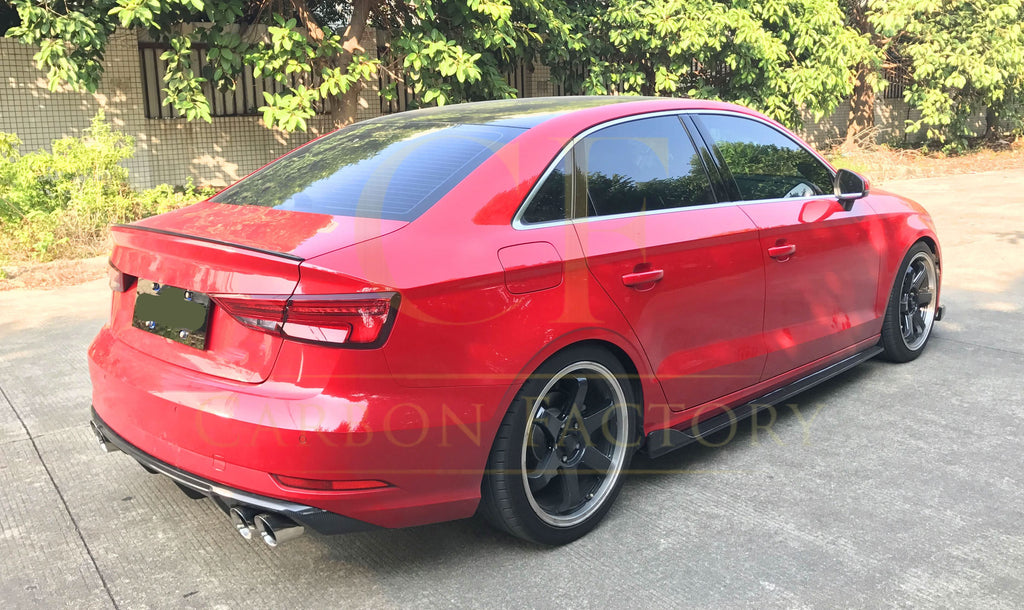 RS Style Carbon Fibre Side Skirts for Audi A3 Saloon (Non S Line) 16-19