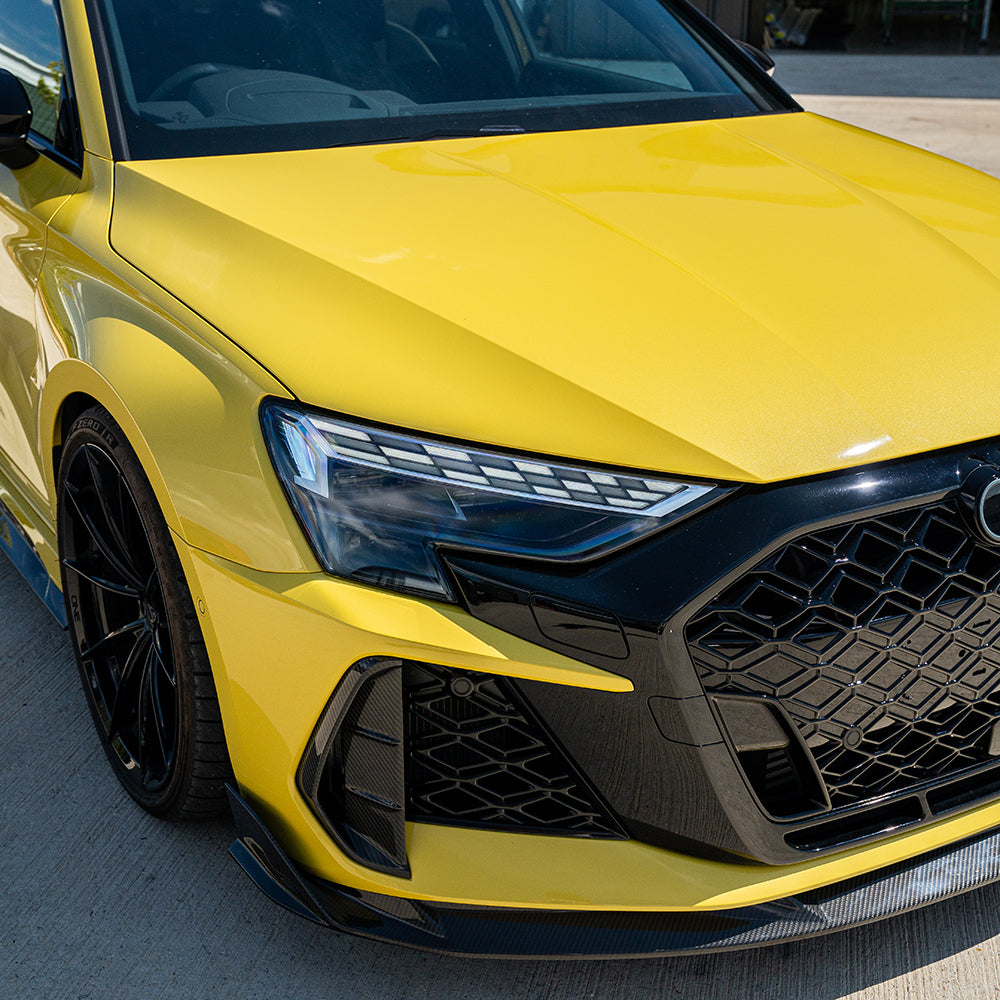 AUDI RS3 8Y 2025+ CARBON FIBRE FRONT BUMPER VENTS- CT DESIGN