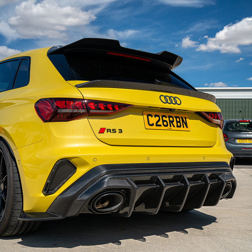 AUDI RS3 8Y SPORTBACK 2025+ CARBON FIBRE REAR DIFFUSER - CT DESIGN