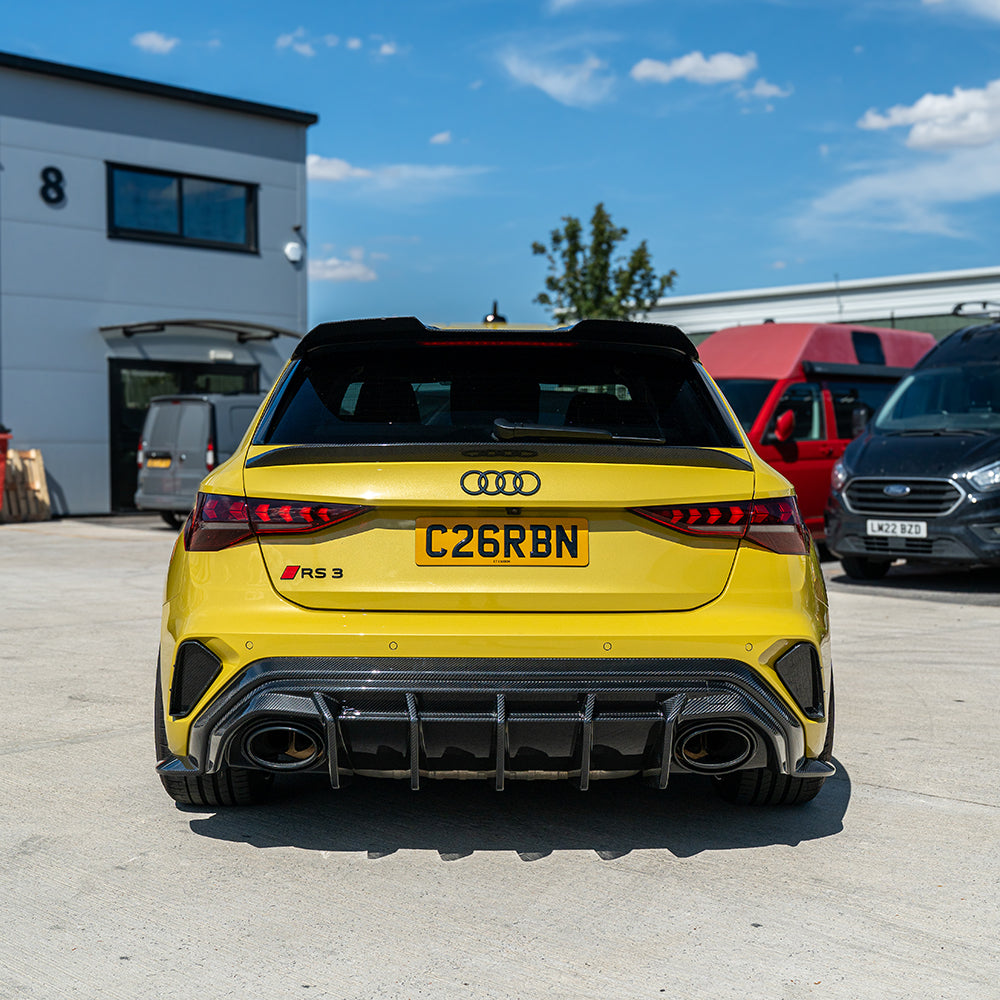 AUDI RS3 8Y SPORTBACK 2025+ CARBON FIBRE REAR DIFFUSER - CT DESIGN