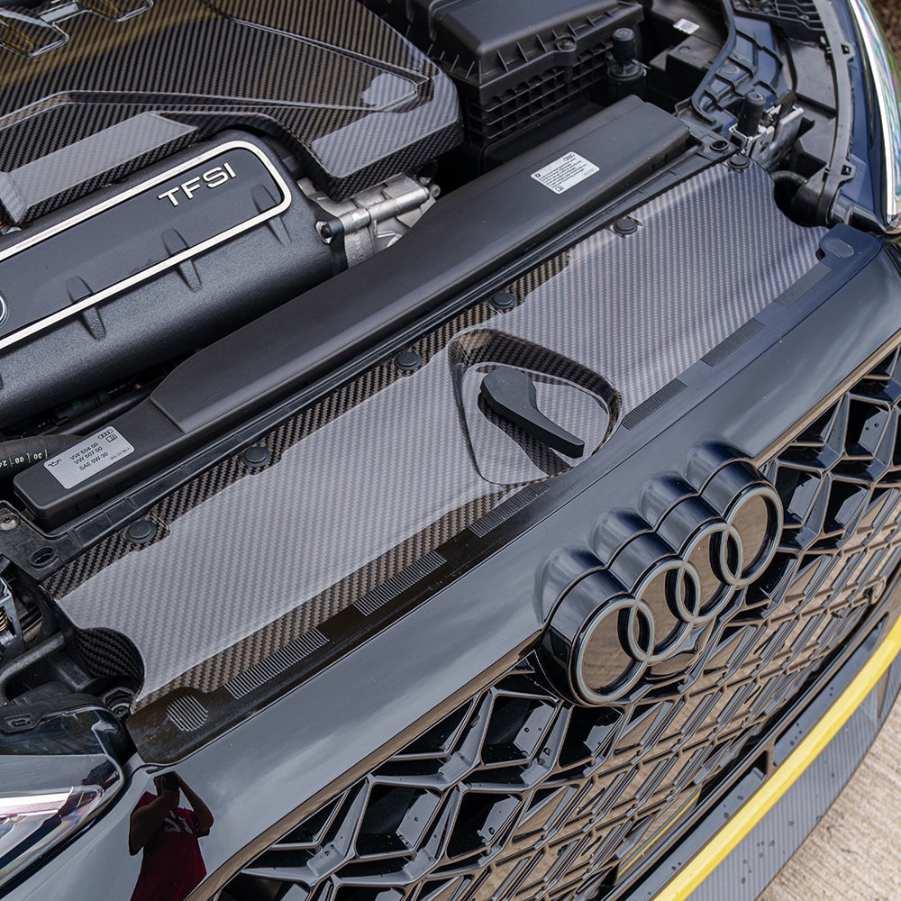 AUDI RS3 8Y 2020+ CARBON FIBRE ENGINE BAY SCUTTLE TRIM