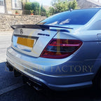 RT Style Carbon Fibre Boot Spoiler for Mercedes Benz W204 C Class Saloon 07-14