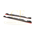 RZ Style Red Carbon Fibre Side Skirts for Mercedes Benz W176 A Class C117 Coupe 13-18