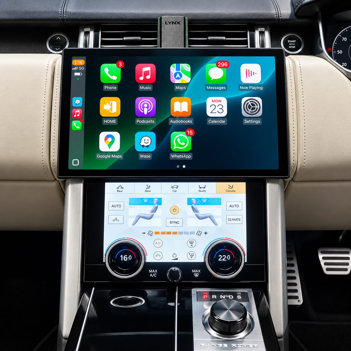 Range Rover Vogue L405 13.3" (2013-ON) Android Screen Upgrade and Wireless Apple CarPlay