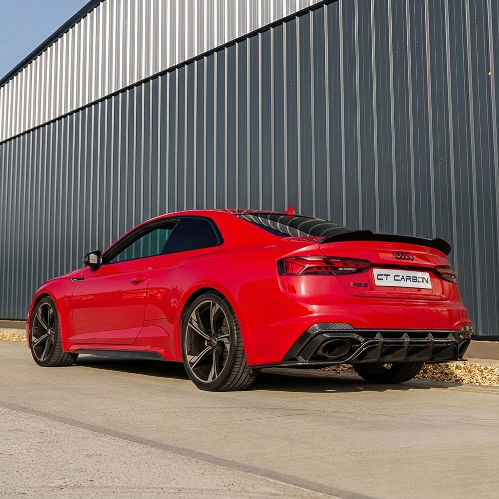 AUDI RS5 B9.5 SPORTBACK & COUPE 2020-2025 CARBON FIBRE DIFFUSER - CT DESIGN