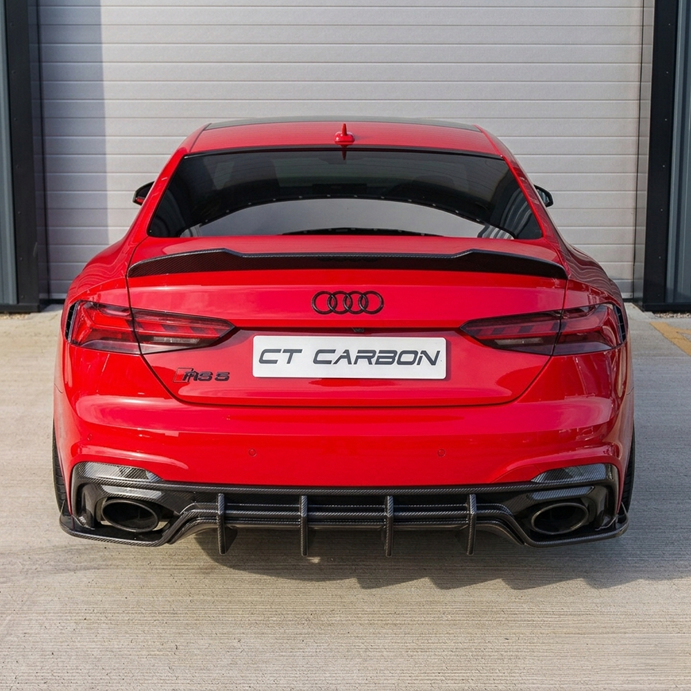 AUDI RS5 B9.5 SPORTBACK & COUPE 2020-2025 CARBON FIBRE DIFFUSER - CT DESIGN