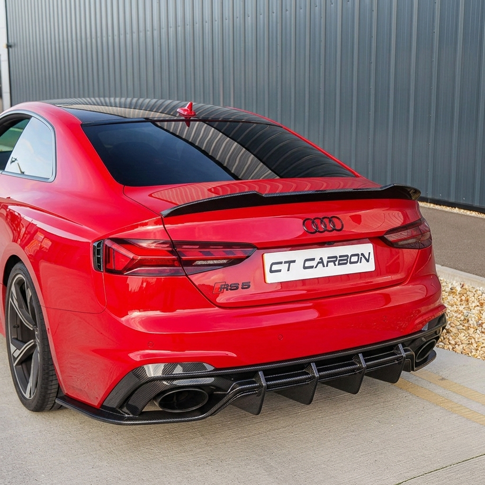 AUDI RS5 B9.5 SPORTBACK & COUPE 2020-2025 CARBON FIBRE DIFFUSER - CT DESIGN