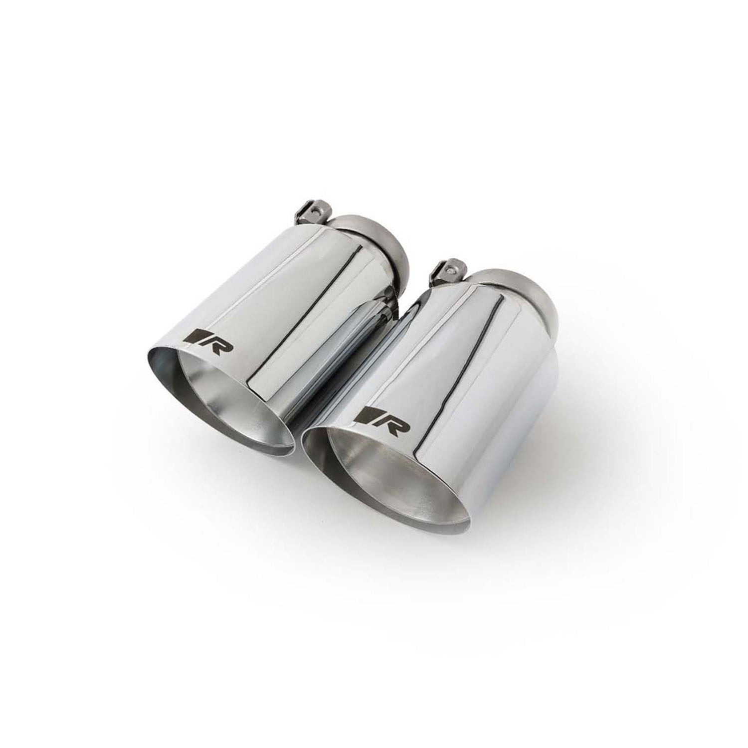 Remus Stainless Steel 102mm Chrome Angled Exhaust Tips With Straight Cut Design (Set of 4)