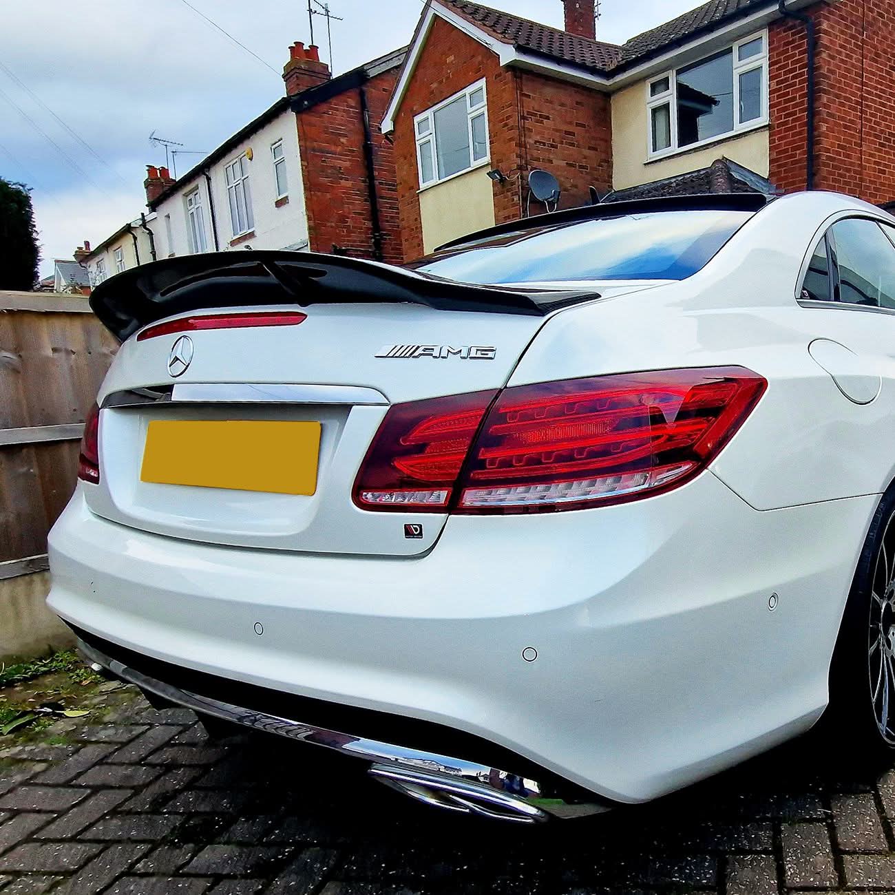 Renntech Style Carbon Fibre Boot Spoiler for Mercedes Benz C207 E Class Coupe 10-17
