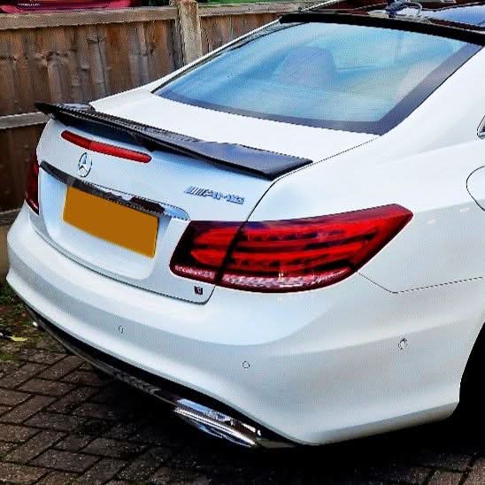 Renntech Style Carbon Fibre Boot Spoiler for Mercedes Benz C207 E Class Coupe 10-17