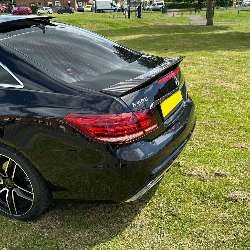 Renntech Style Carbon Fibre Boot Spoiler for Mercedes Benz C207 E Class Coupe 10-17